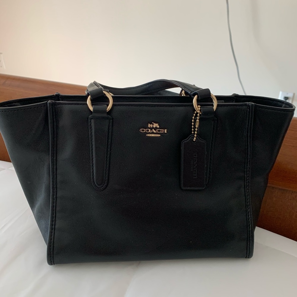 Coach Legacy Mini Black bag with gold hardware